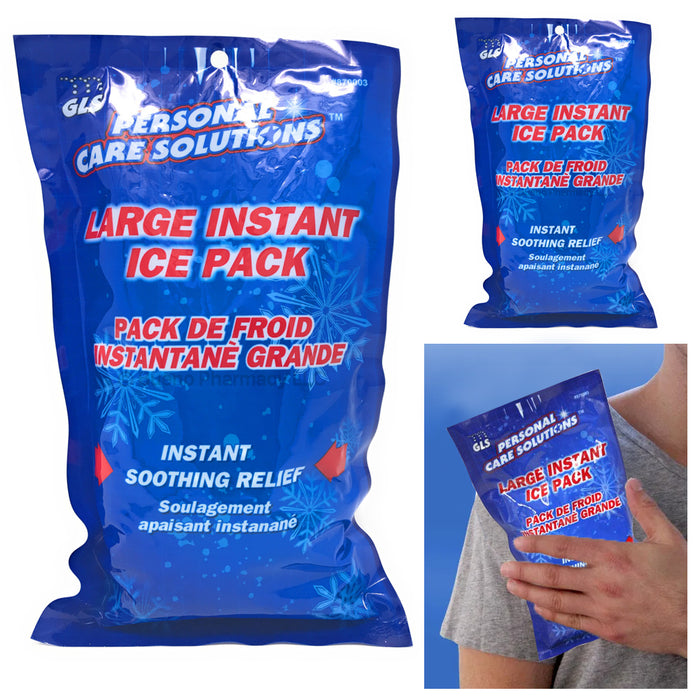 2 Instant Ice Pack Gel Cold Therapy Shoulder Injuries Sprains Muscle Joint Pain