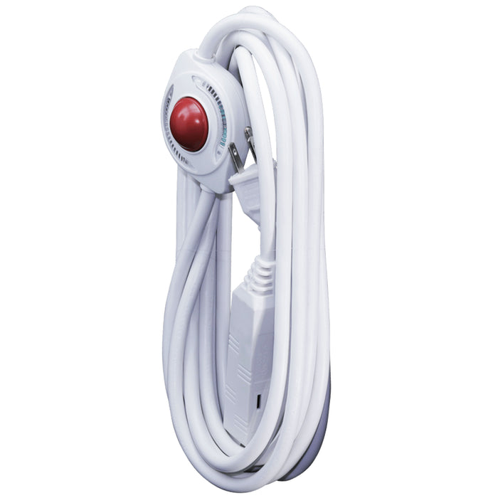 1 Pc Lighted Foot Switch 15Ft Extension Cord 3 Outlet 2 Prong Indoor Pedal Lamp