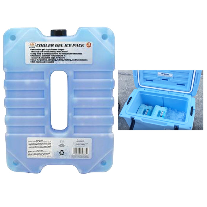 1 Reusable Cooler Ice Pack 3 Pounds Gel Freezer Block Freezable Lunch Box Picnic