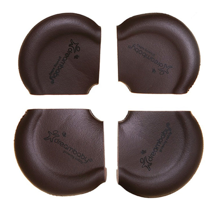 Dreambaby 4 Pack Foam Corner Bumpers Brown Edge Guards Baby Proof Child Safety