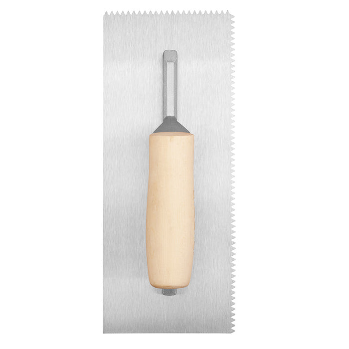 1 Pc V-Notch Trowel 4.8mm Spreader Tile Floor Adhesive Wood Stainless Steel 11"