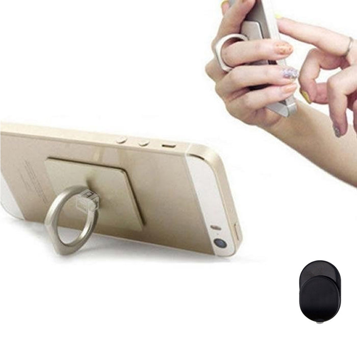 4 X Cell Phone Stand Finger Ring Mount Portable Collapsible Desk Folding Holder