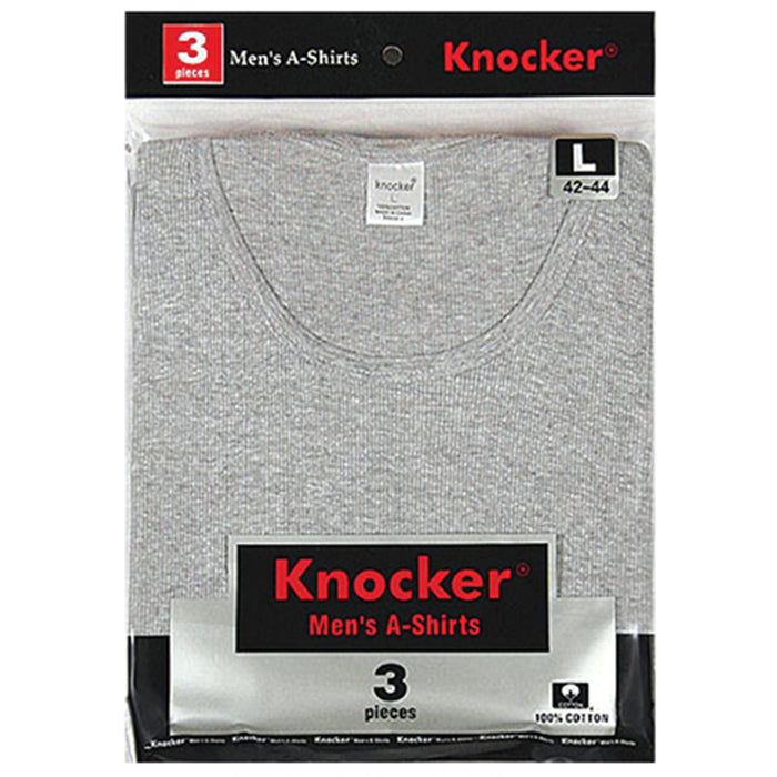 12 Pack Mens Tank Top A-Shirt Ribbed Undershirt 100% Cotton Classic Gym Shirt L