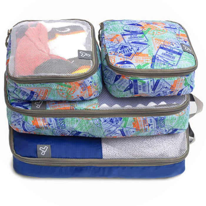 8 Pc Travelon Soft Packing Cube Organizer Toiletry Makeup Bag Zipper Holder Case