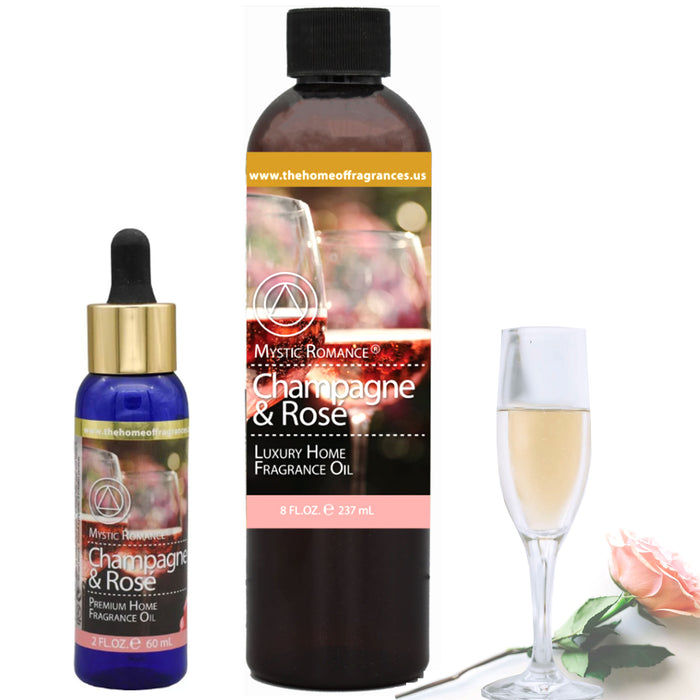 2 Champagne Rose Fragrance Oil Diffuse Refill Burner Reed Potpourri Concentrated