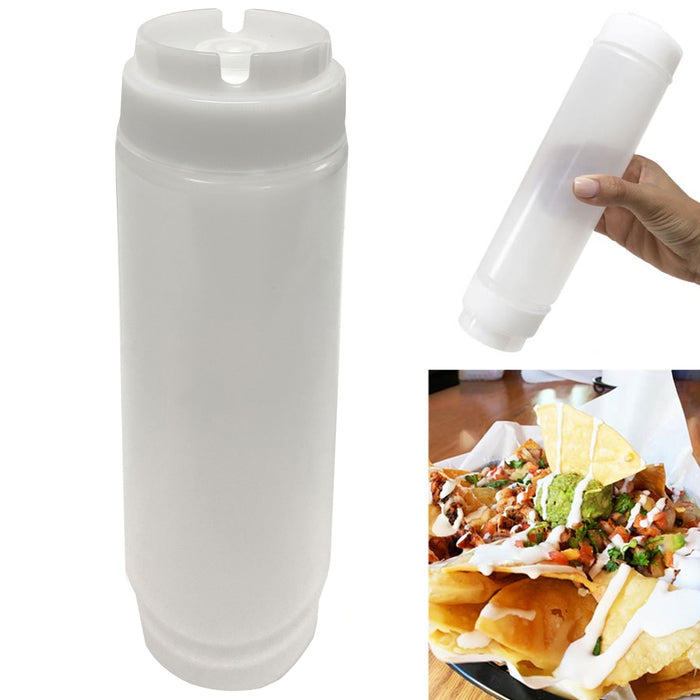 1 FIFO Squeeze Bottle Invert Top First In First Out Condiment Oil Sub Clear 16oz