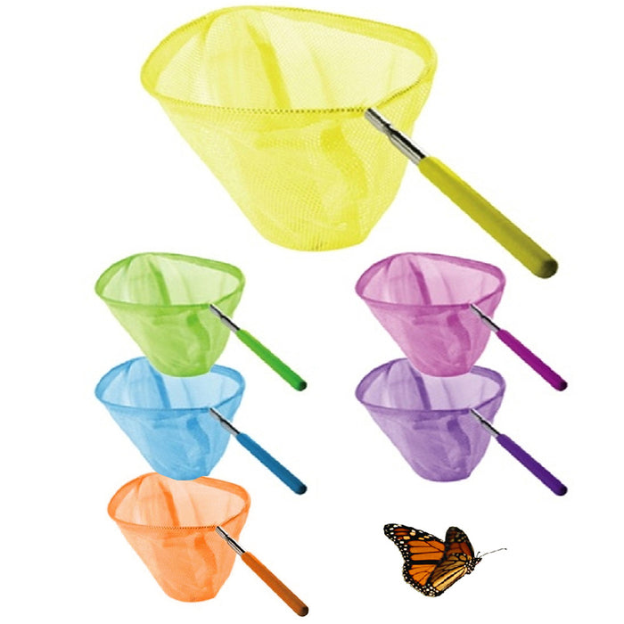 3 Pack Telescopic Butterfly Net Catching Bugs Insect Extendable 34" Inch Catch