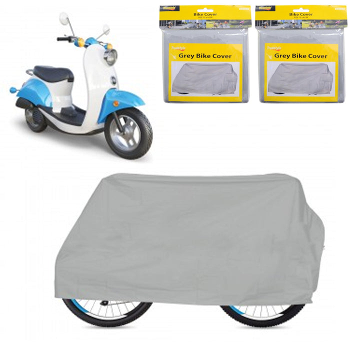 2 Pc Universal Waterproof Cycle Bicycle Bike Cover Rain Water Resistant Premium