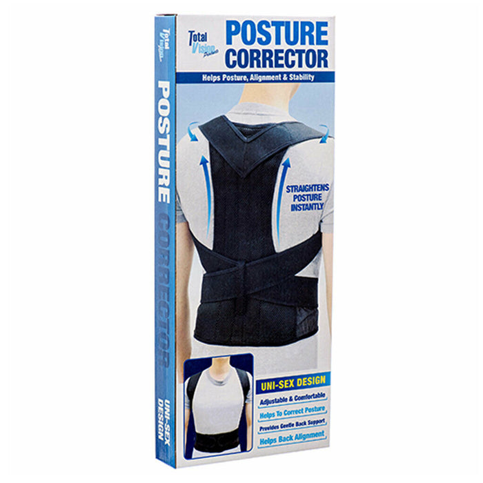 Brace Support Back Belt Posture Adjustable Corrector Shoulder Pain Men Women M/L