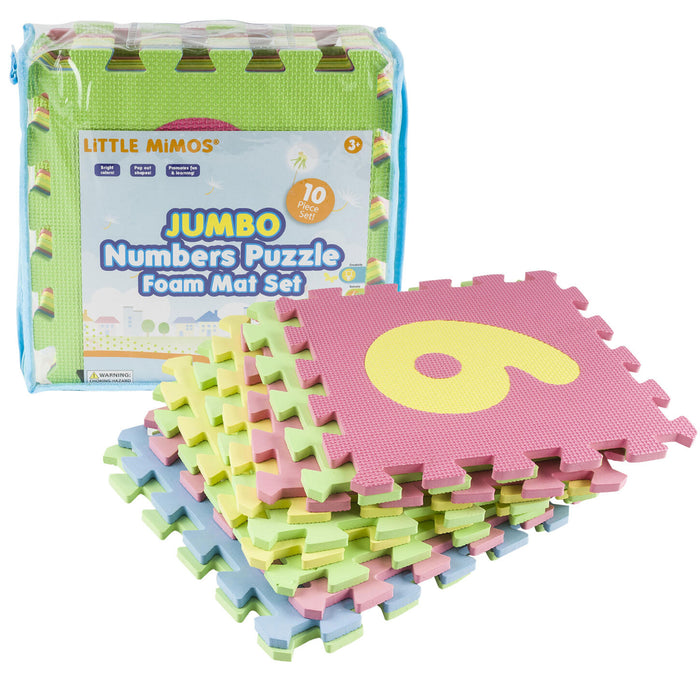 10 Pc Baby Floor Mats Foam Number Interlocking Puzzle Kids Learn Play 10 Sqft