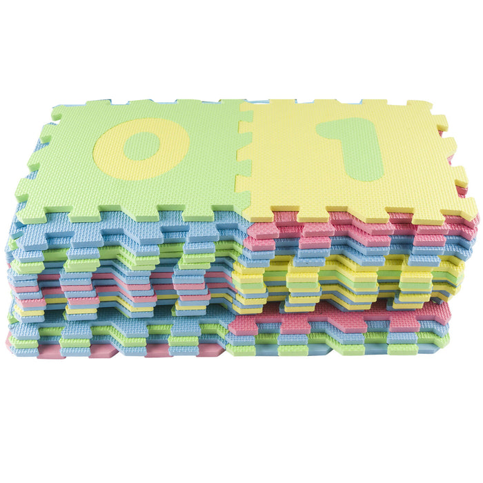 20 Pc Baby Kids Room Foam Play Mat Number Puzzle Floor Pads Learn Play 20 Sqft