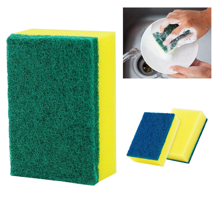 14 Heavy Duty Scrub Sponges Stands Up to Stuck-on Grime Stains Removing Kitchen