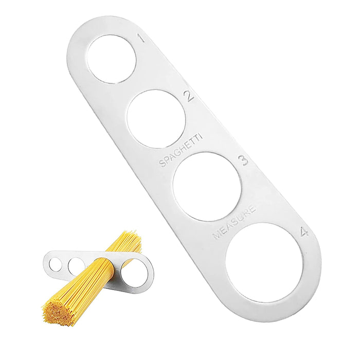 2 Pc Stainless Steel Spaghetti Noodle Measure Tool Pasta Portion Serving 1 - 4