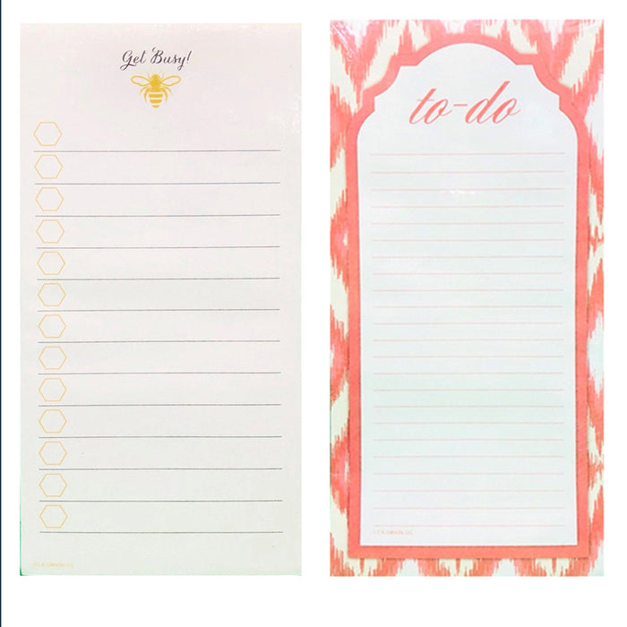 3 X Magnetic To Do Lists Note Pads Memo Notepad Stick To Fridge Grocery Shopping
