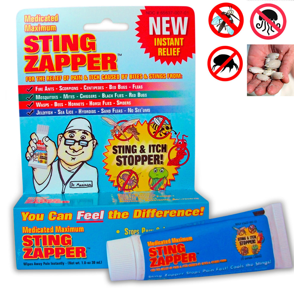 Sting Zapper Jellyfish First Aid Gel – 2 Pack, Fast Relief For Stings