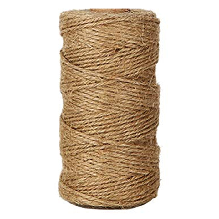 3 Rolls 70g Hemp Jute Twine String Brown Natural Cord Rope Burlap Craft Gift DIY