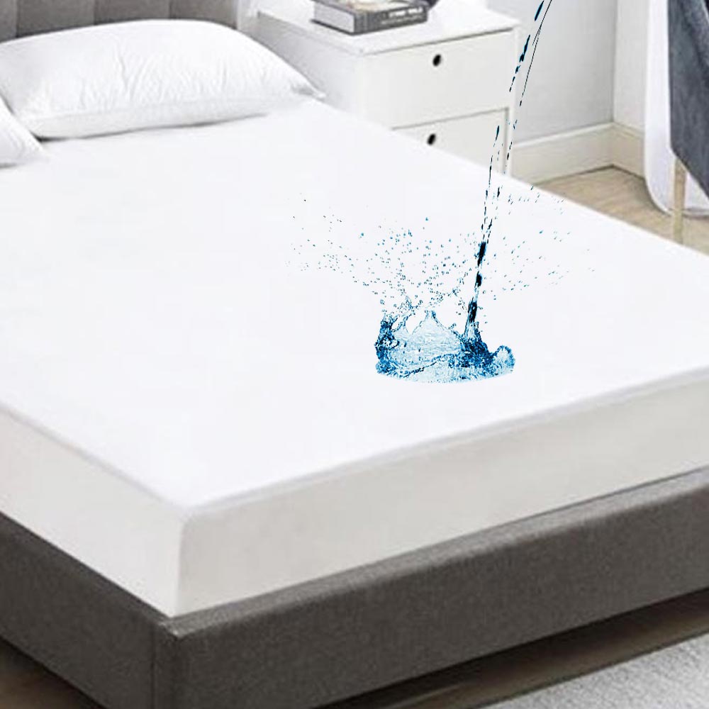 Premium Vinyl Mattress Cover Full Size Bed White Heavy Duty Protector