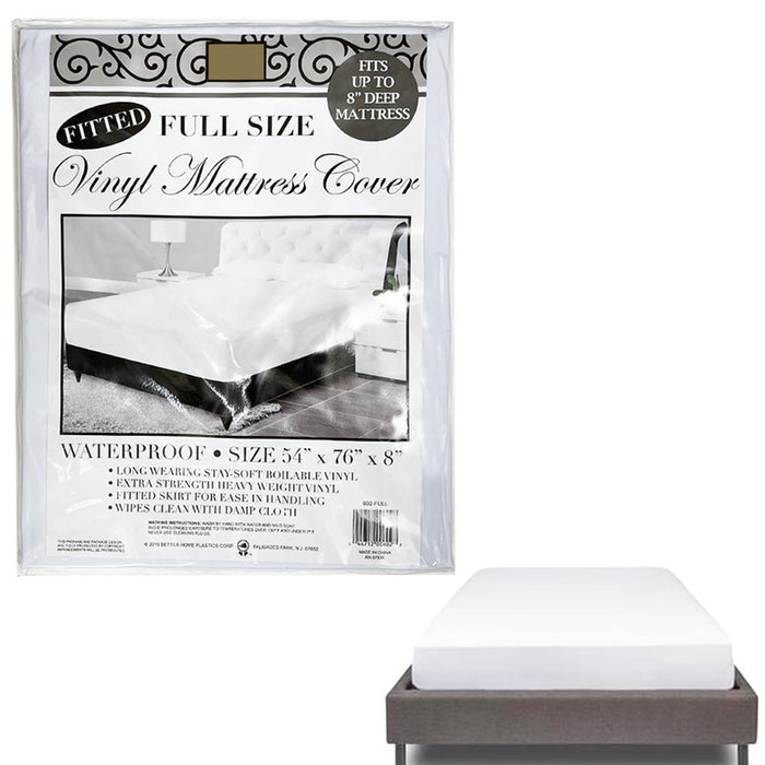 6 Pack Full Size Mattress Protector Heavy Duty Vinyl Waterproof Fitted Bed Cover