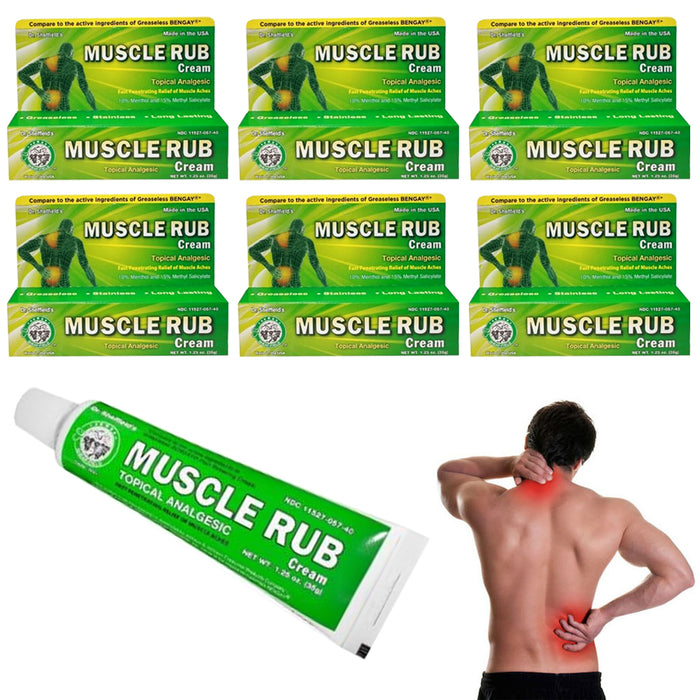 6 X Pain Relief Muscle Rub Cream Headache Sore Workout Menthol Sprain Analgesic