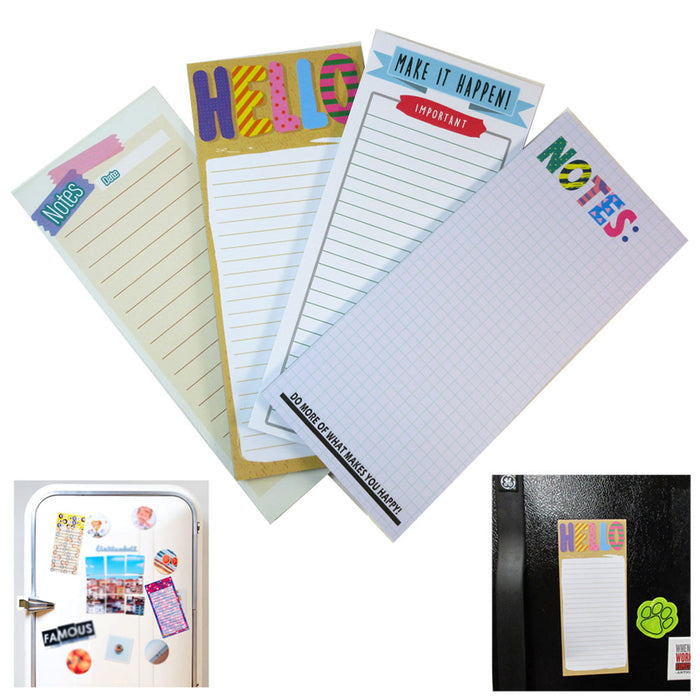 6 X Magnetic Note Memo Pads Grocery Shopping To Do Lists Notepad Stick To Fridge
