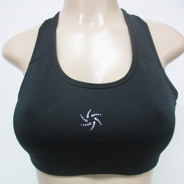 Women Yoga Sports Bra Racerback Fitness Gym Stretch Workout Tank Top Black S
