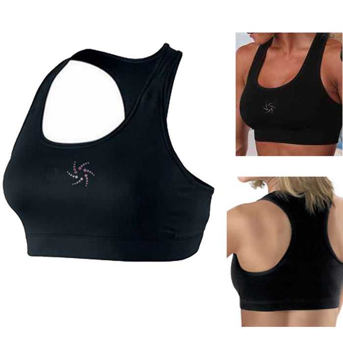 Womens Sports Bra Racerback Gym Workout Tank Top Active Wear Workout Gym Yoga XL
