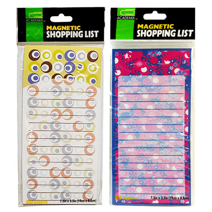 12 X Magnetic Note Memo Pads Grocery Shopping To Do List Notepad Stick To Fridge