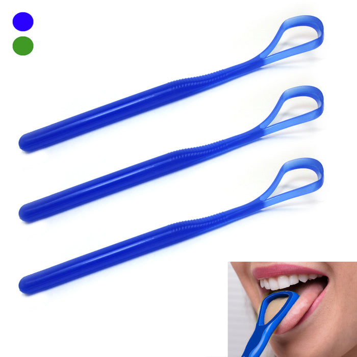 3 Pack Tongue Cleaner Scraper Gentle Healthy Oral Care Dental Mouth Clean Breath