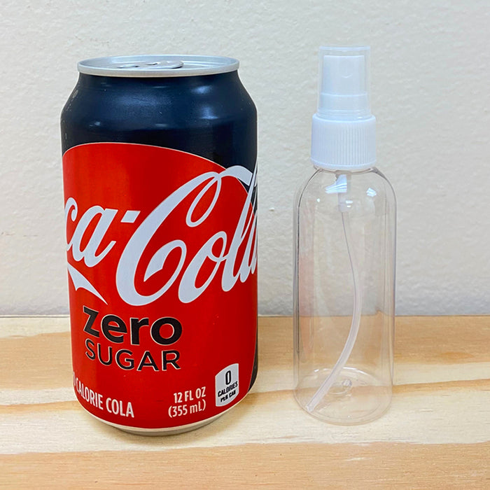 5 Spray Bottles Clear Plastic 2.7 oz PET Empty Refill Mist Pump Travel Reuse TSA
