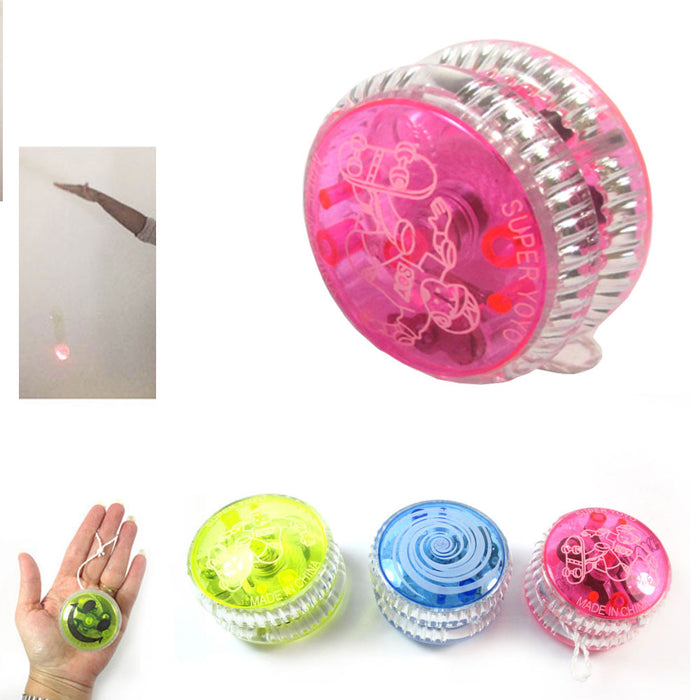 3 Light Up YoYo Balls Juggling Magic Toy Glow Moves Flashing LED Kids Fun Color