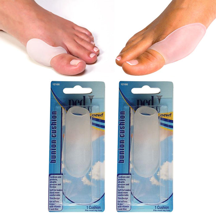 2 Reusable Bunion Relief Protector Guards Washable Big Toe Gel Pad Shield Feet Friction
