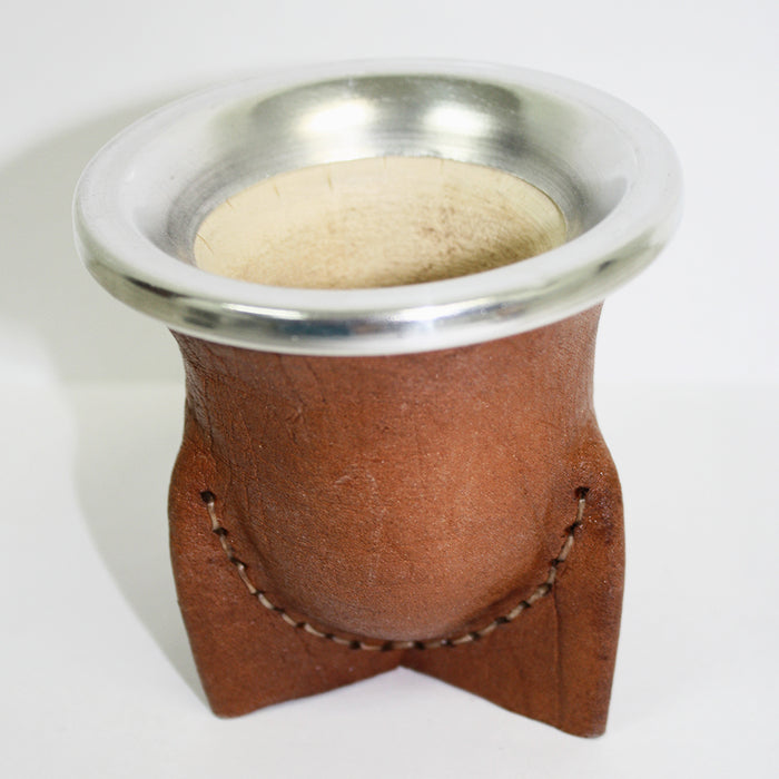 ARGENTINA MATE GOURD CUP YERBA TEA WITH STRAW BOMBILLA HANDMADE HERBAL KIT 6147