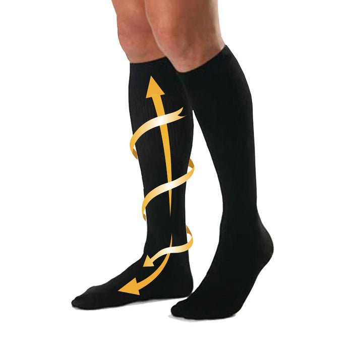 3 Pc Unisex Compression Socks Graduated Calf Pain Support Sports Black L XL New