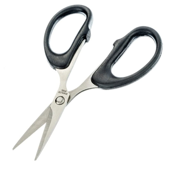 1 Pc 4-1/4" Fishing Line Scissors Sewing Thread Snip Stainless Steel Blade Black
