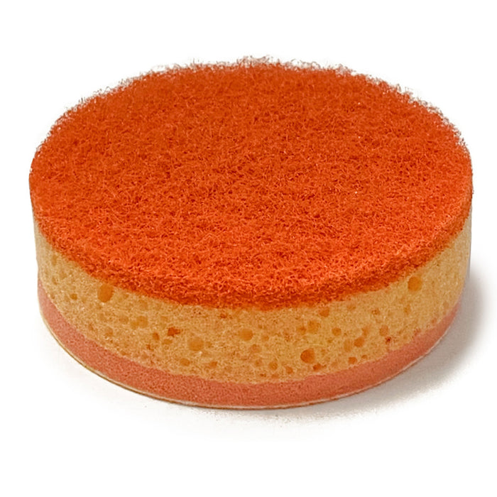 2 Orange Fruit Design Sponge Scrubber Scrub Scourer Wash Clean Kitchen Dish Pads