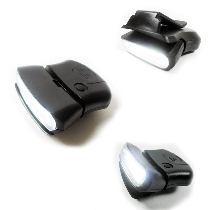 1 Clip On LED Head Cap Hat Light Head Lamp Torch Fishing Camping Hunting Outdoor
