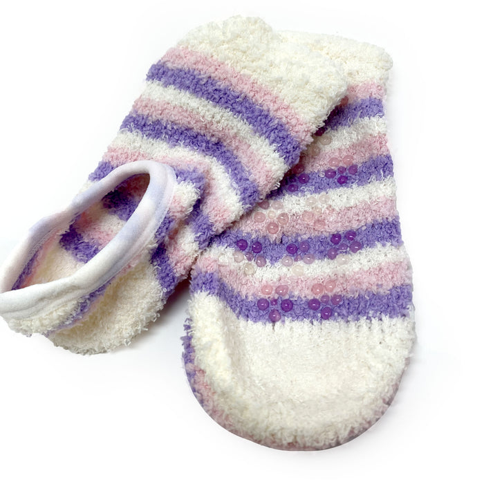 3 Pairs Baby Toddler Girl Child Cotton Blend Anti Non Slip Socks Fuzzy Size 5-7