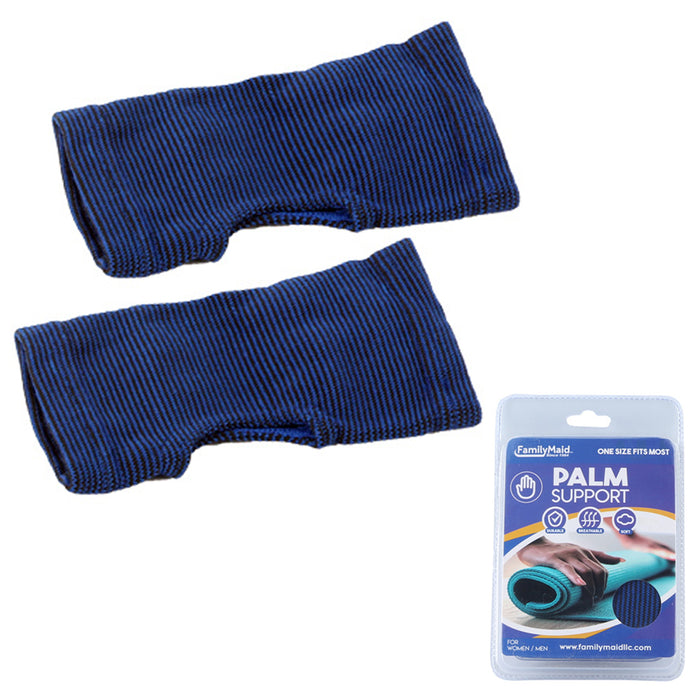2Pc Palm Hand Wrist Support Brace Thumb Wrap Elastic Pain Relief Sports One Size
