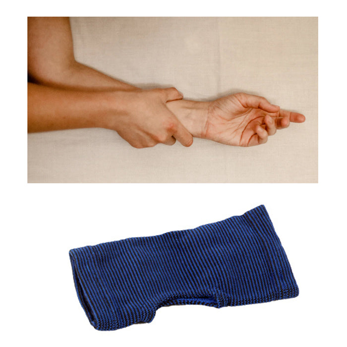 2 PC Palm Wrist Hand Brace Elastic Support Carpal Tunnel Tendinitis Pain Relief