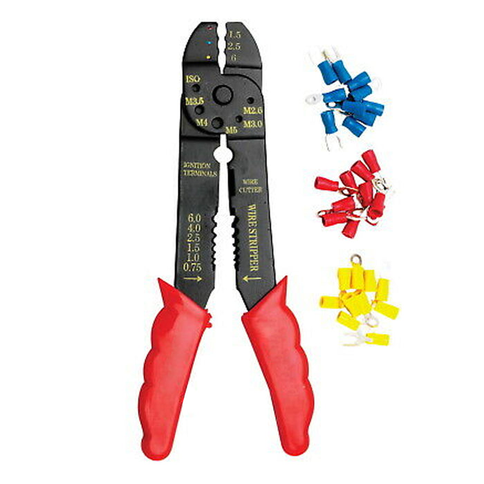 1 Set 8 Cutting Crimping Tool 60 Terminals Cable Wire Electrical Cutt —  AllTopBargains