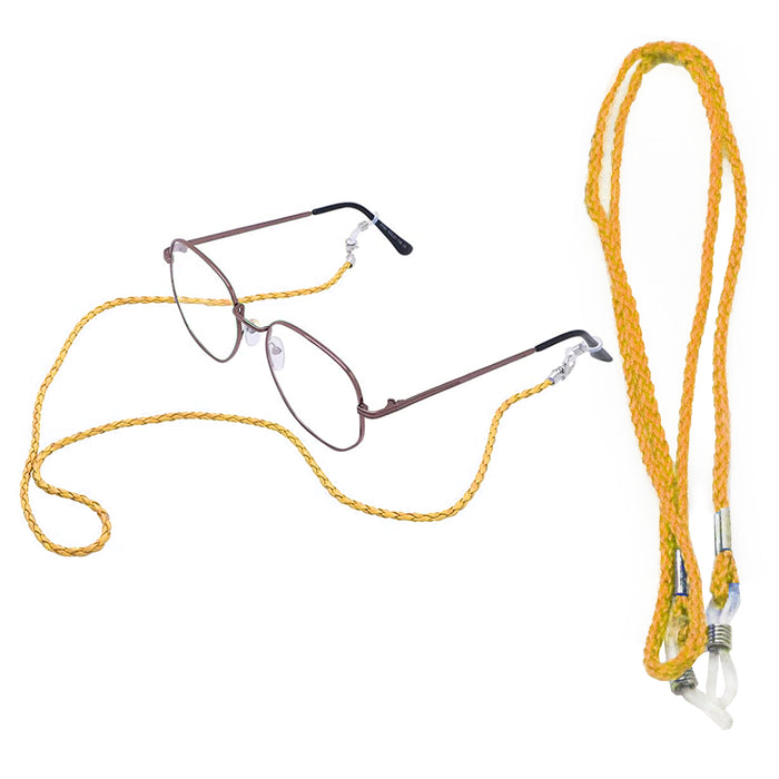 Yellow Sunglasses Neck Cord Strap Eyewear Glasses Braided String Lanyard Holder