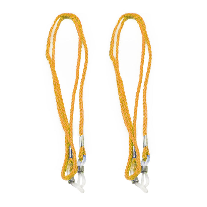 2 Yellow Glasses Strap Neck Cord Sports Eyeglasses Sunglasses Rope String Holder