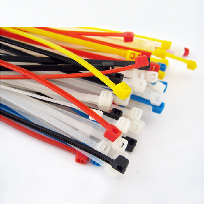 Lot Of 500 Zip Ties 6" Inch Multi Color Nylon Cable Wire Uv Resistant Nylon New
