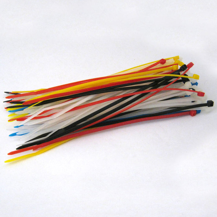 100 Zip Ties 6" Inch Color Nylon Cable Cord Wire Strap 30 Lbs Uv Resistant New