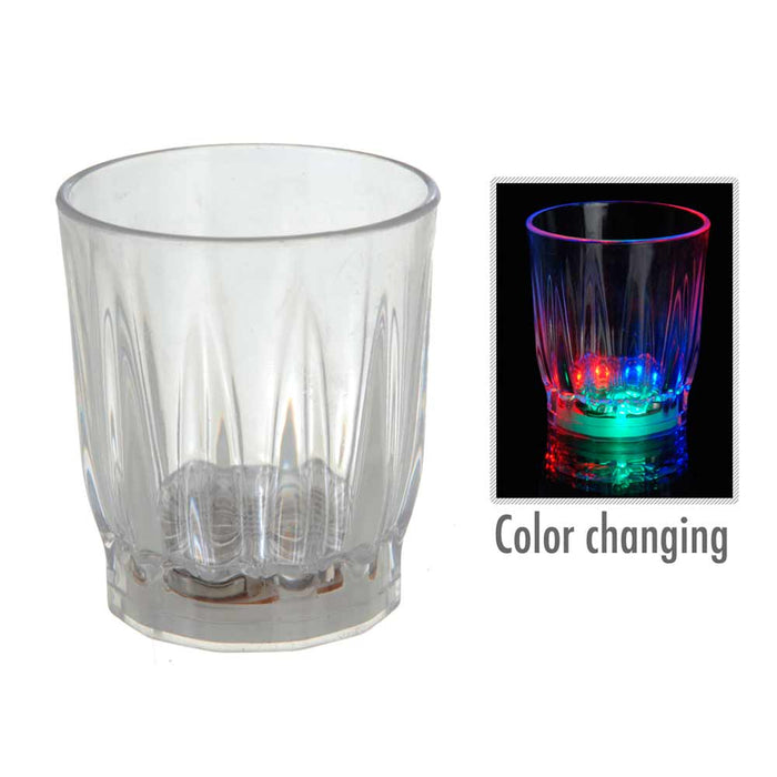 4 pcs Multi Color Flashing LED Light Up Shot Glasses Drink Barware Party Supply