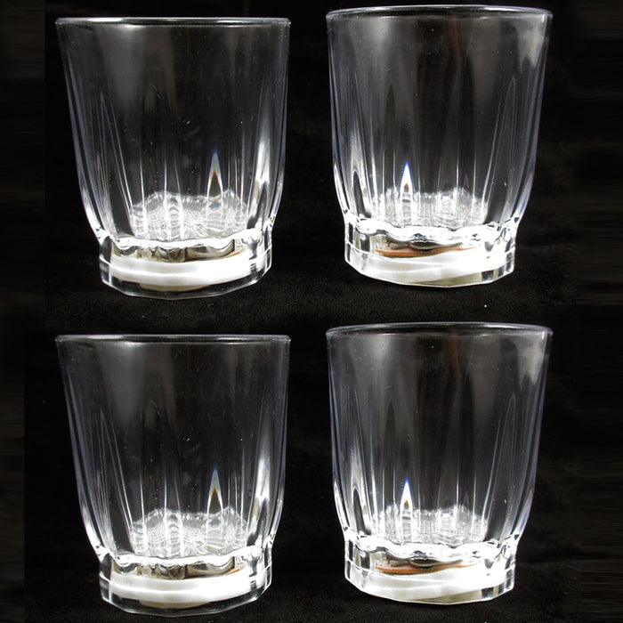 24 Light-Up Shot Glasses LED Flashing Drinking Blinking Barware Party Glass Lot