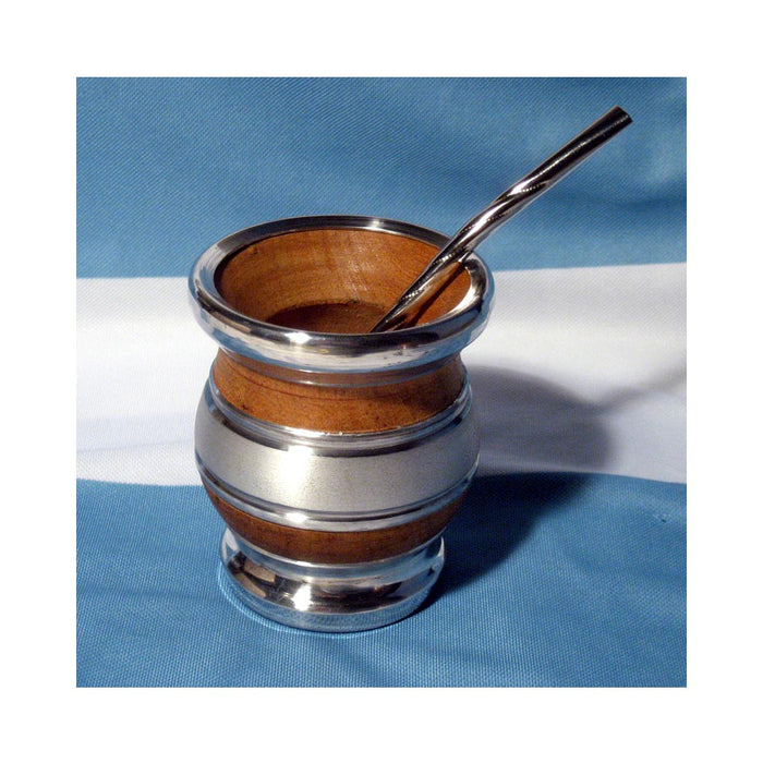 ARGENTINA MATE GOURD ALGARROBO YERBA TEA CUP STRAW BOMBILLA KIT WEIGHT LOSS 0178