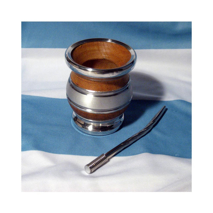 ARGENTINA MATE GOURD ALGARROBO YERBA TEA CUP STRAW BOMBILLA KIT WEIGHT LOSS 0178