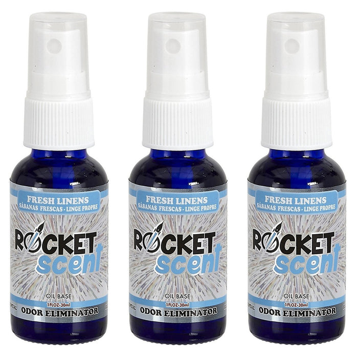3 Pack Fresh Linen Air Freshener Odor Smoke Eliminator Home Car Bath Deodorizer