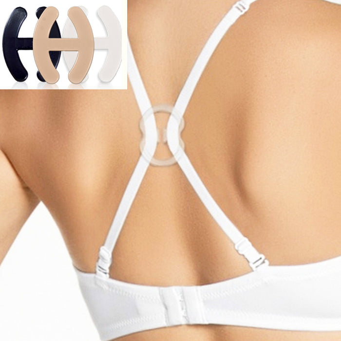 12Pc Bra Clips Perfect Lift Adjust Clasp Strap Cleavage Control Racerback Buckle